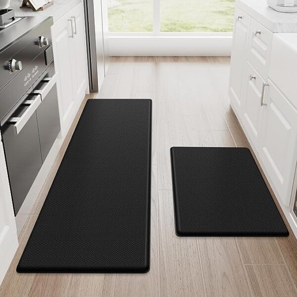 StepRite Kitchen Mats, 2PCS Kitchen Rugs, Cushioned Anti Fatigue Kitchen Mats for Floor