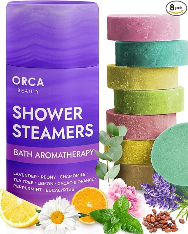 Shower Steamers (8 Scents) Mothers Day Gifts for Mom Relaxing Gifts for Women